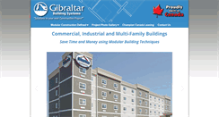 Desktop Screenshot of gibraltarbuildingsystems.com